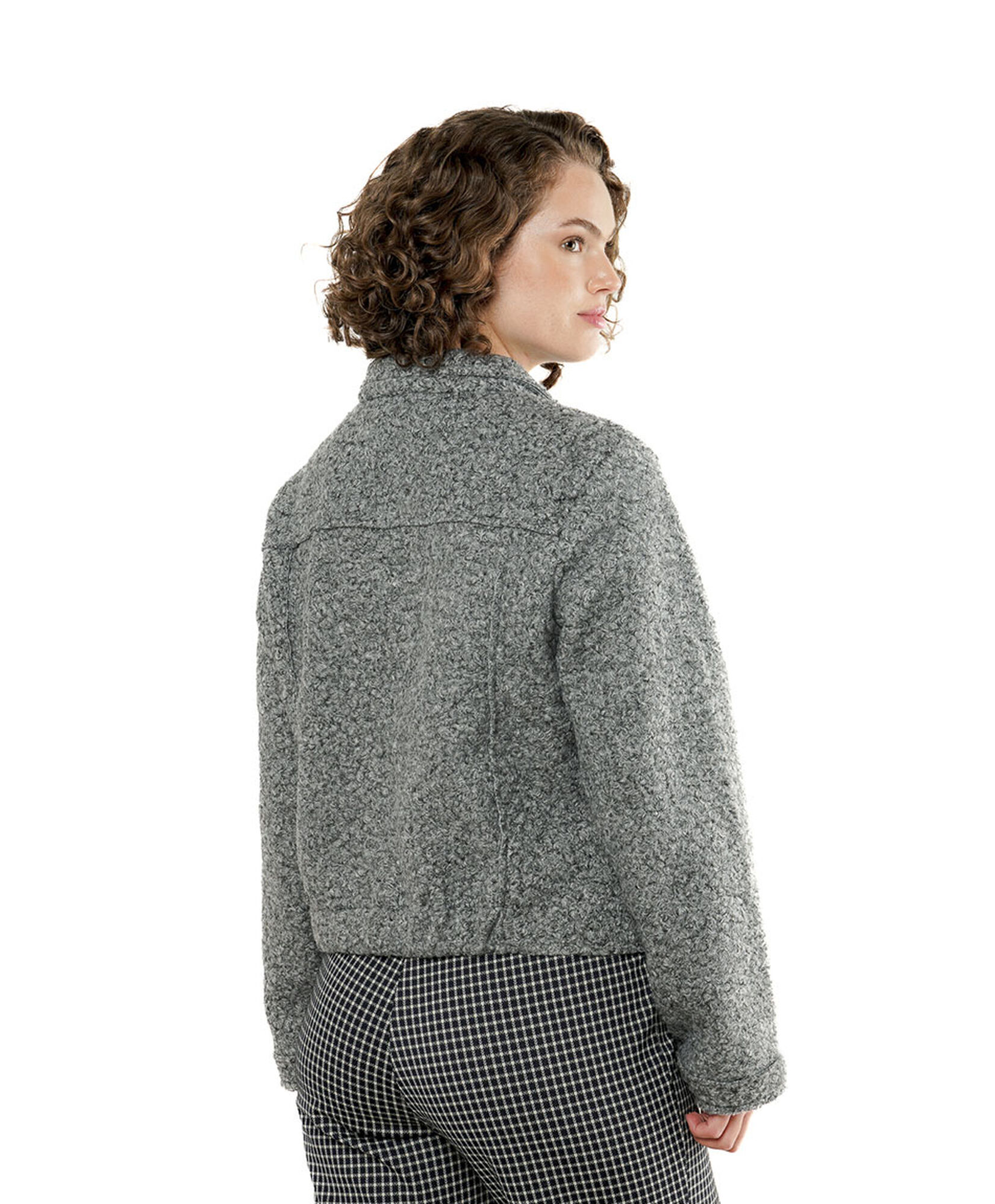 Chaqueta mujer doble bolsillo corta Chaqueta mujer doble bolsillo corta