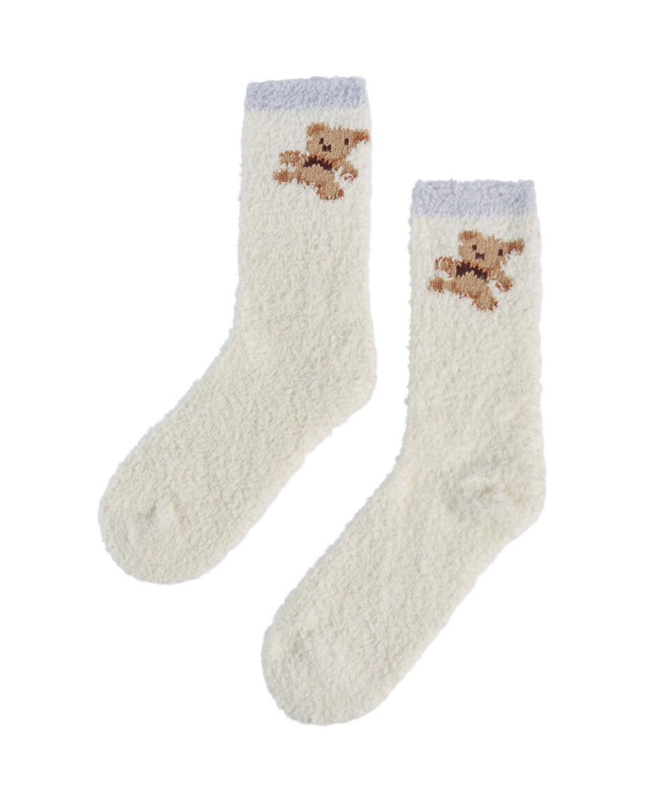 Pack 2 calcetines mujer dise&ntilde;o oso