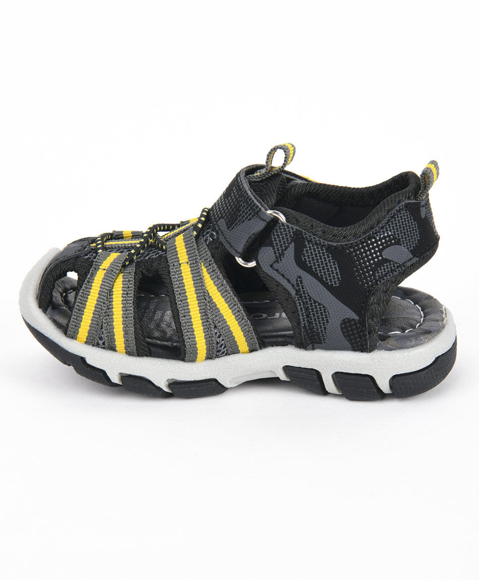Sandalia ni&ntilde;o (20 a 25) camuflaje negro