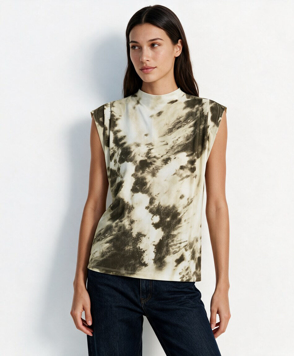 Polera mujer dye green