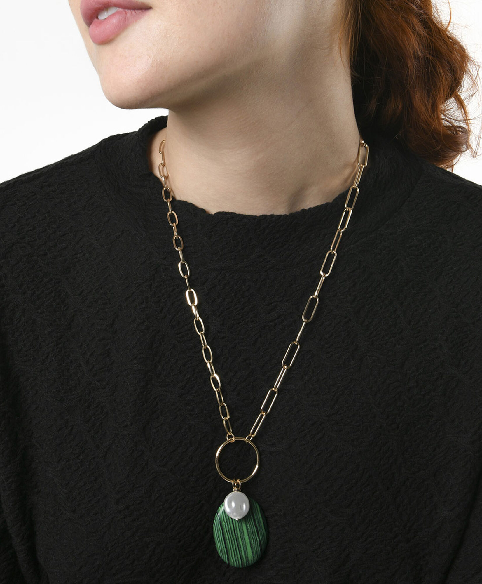 Collar mujer piedra verde Collar mujer piedra verde