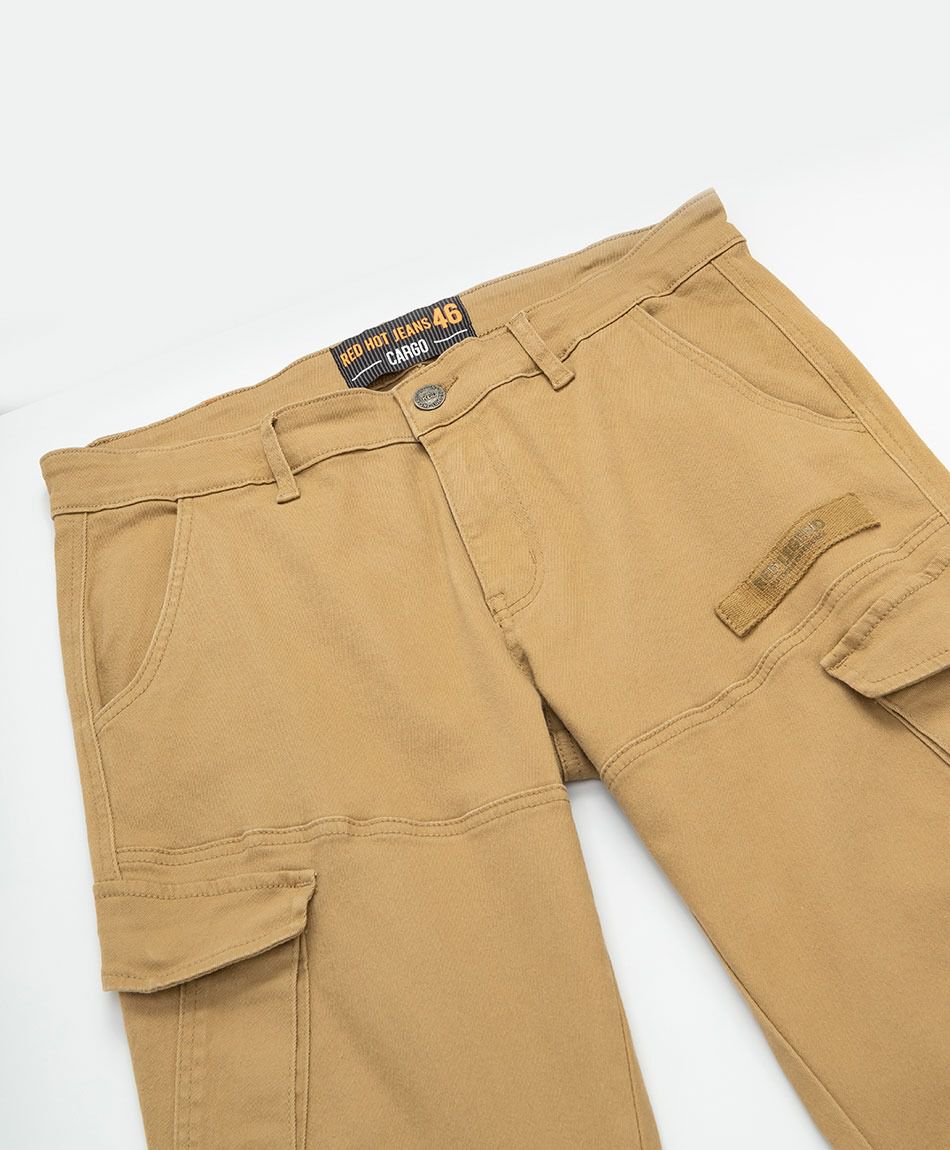 Jeans hombre cargo costuras