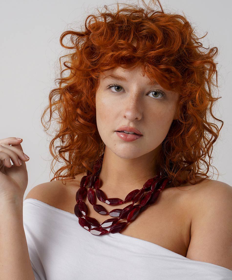 Collar mujer piedras grandes