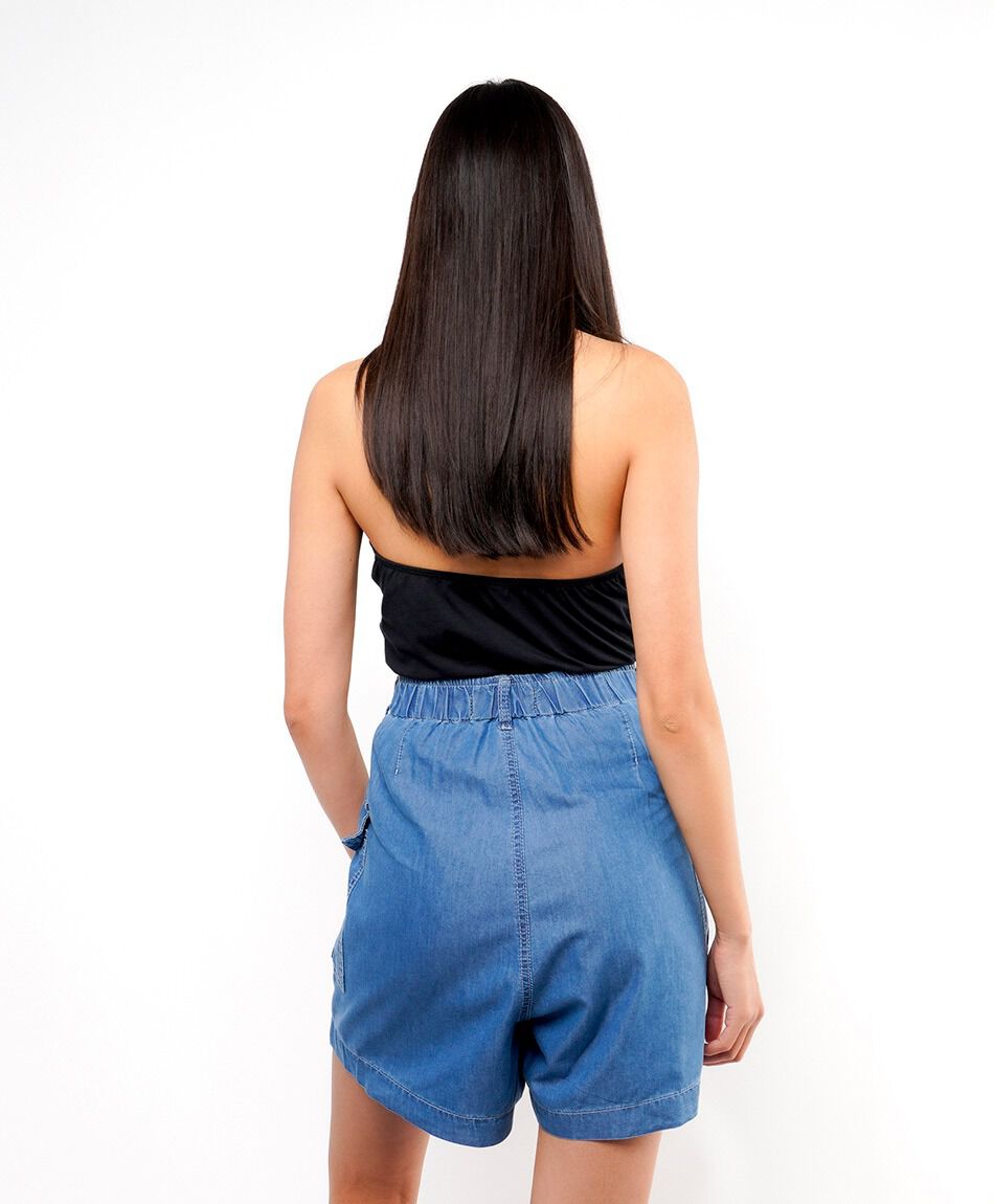 Short mujer cargo tencel