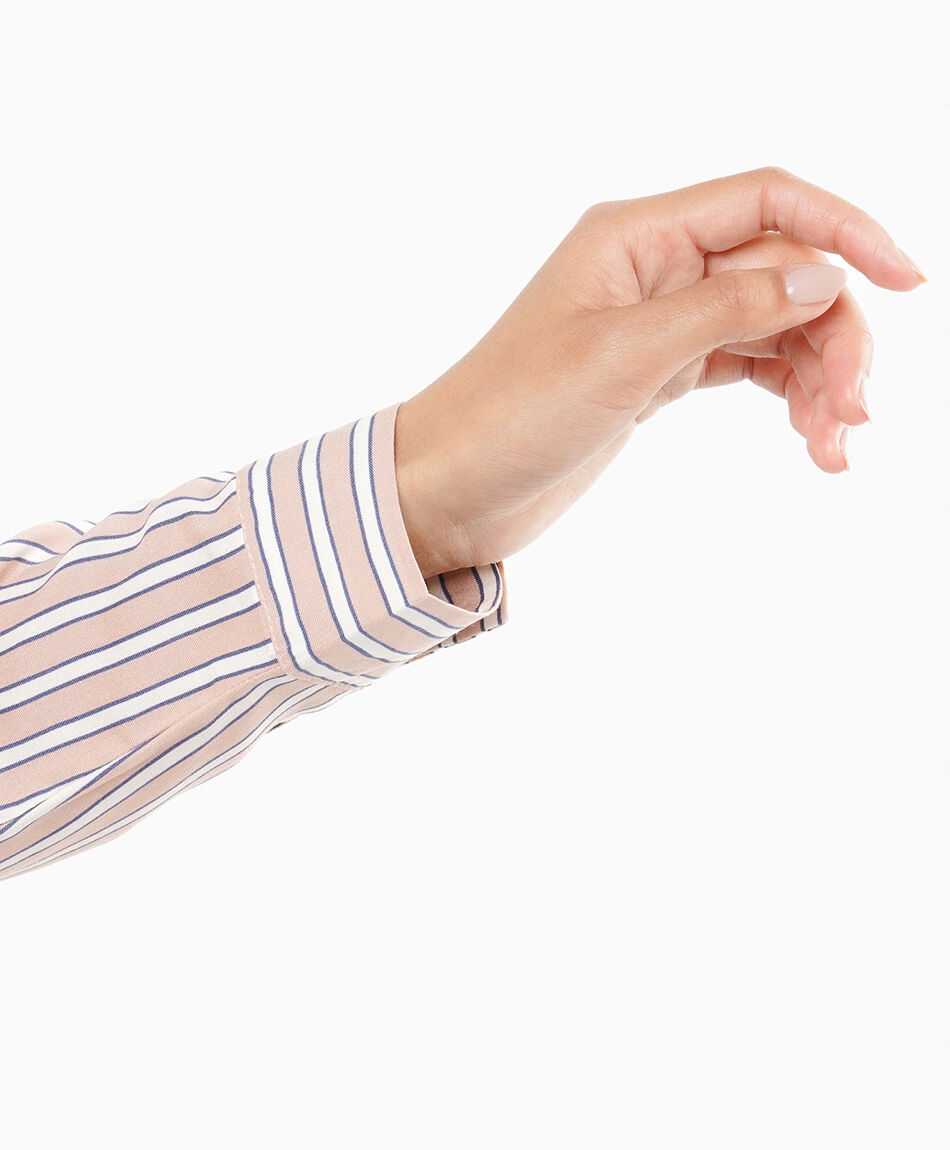 Blusa mujer l&iacute;neas rose