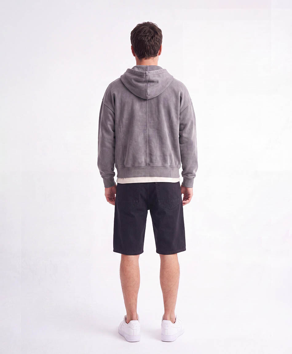 Bermuda hombre denim destroy negra