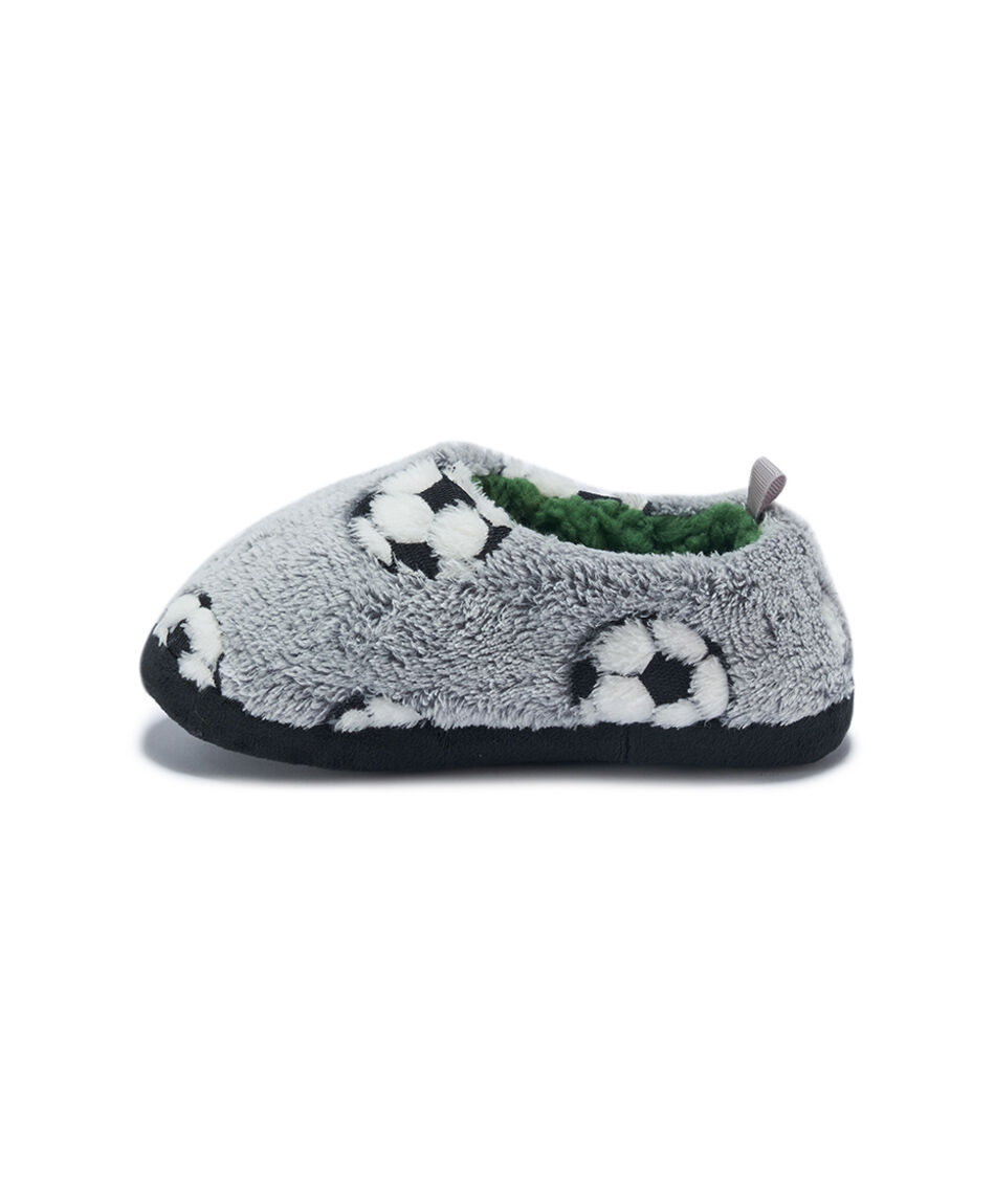 Pantufla ni&ntilde;o peluda futbol