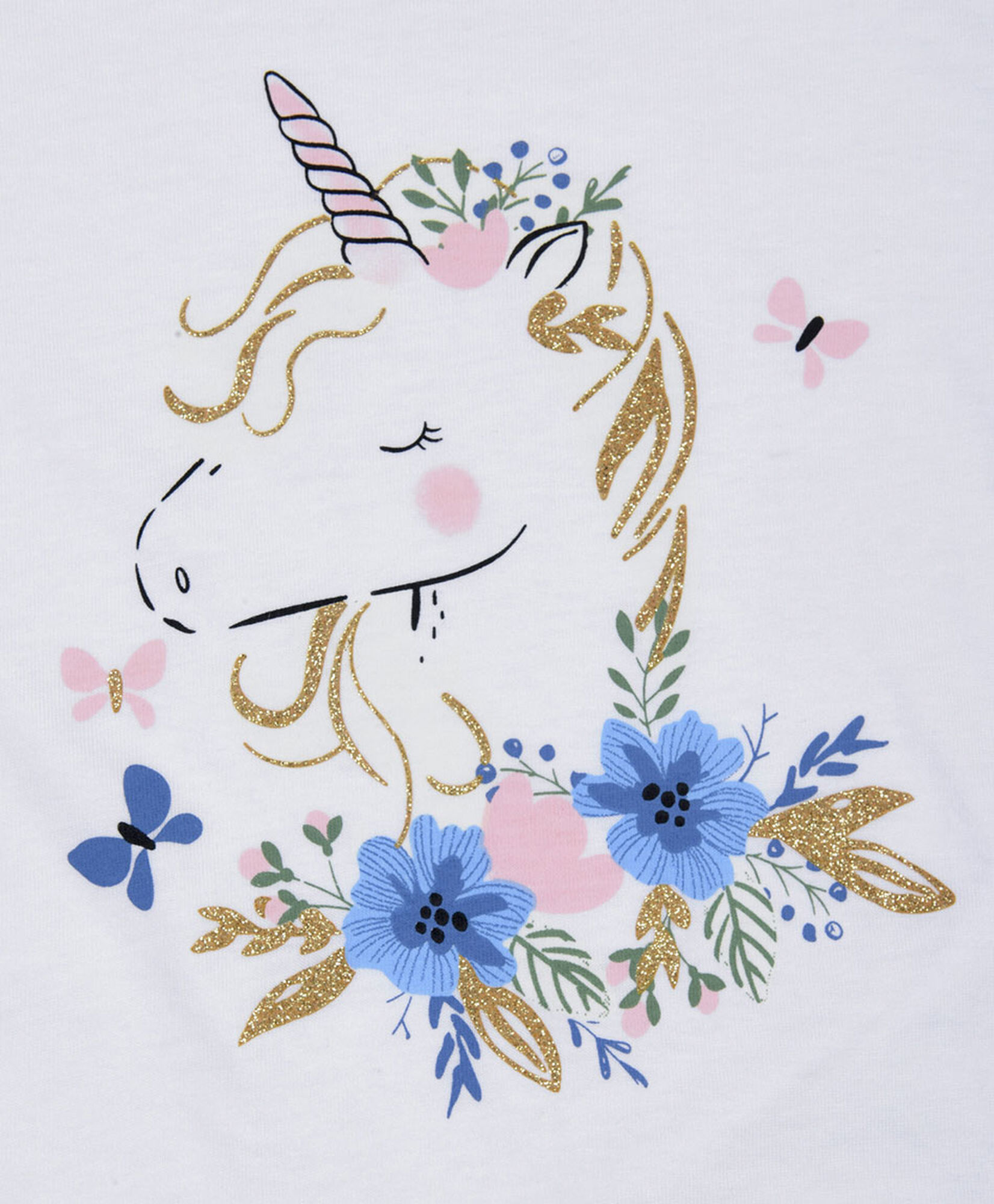 Polera bebé unicornio flores Polera bebé unicornio flores
