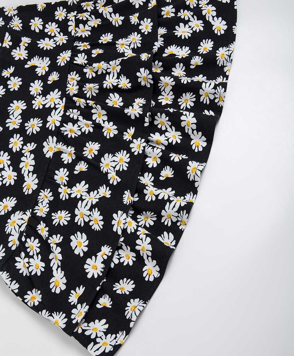 Falda ni&ntilde;a pisos floreada