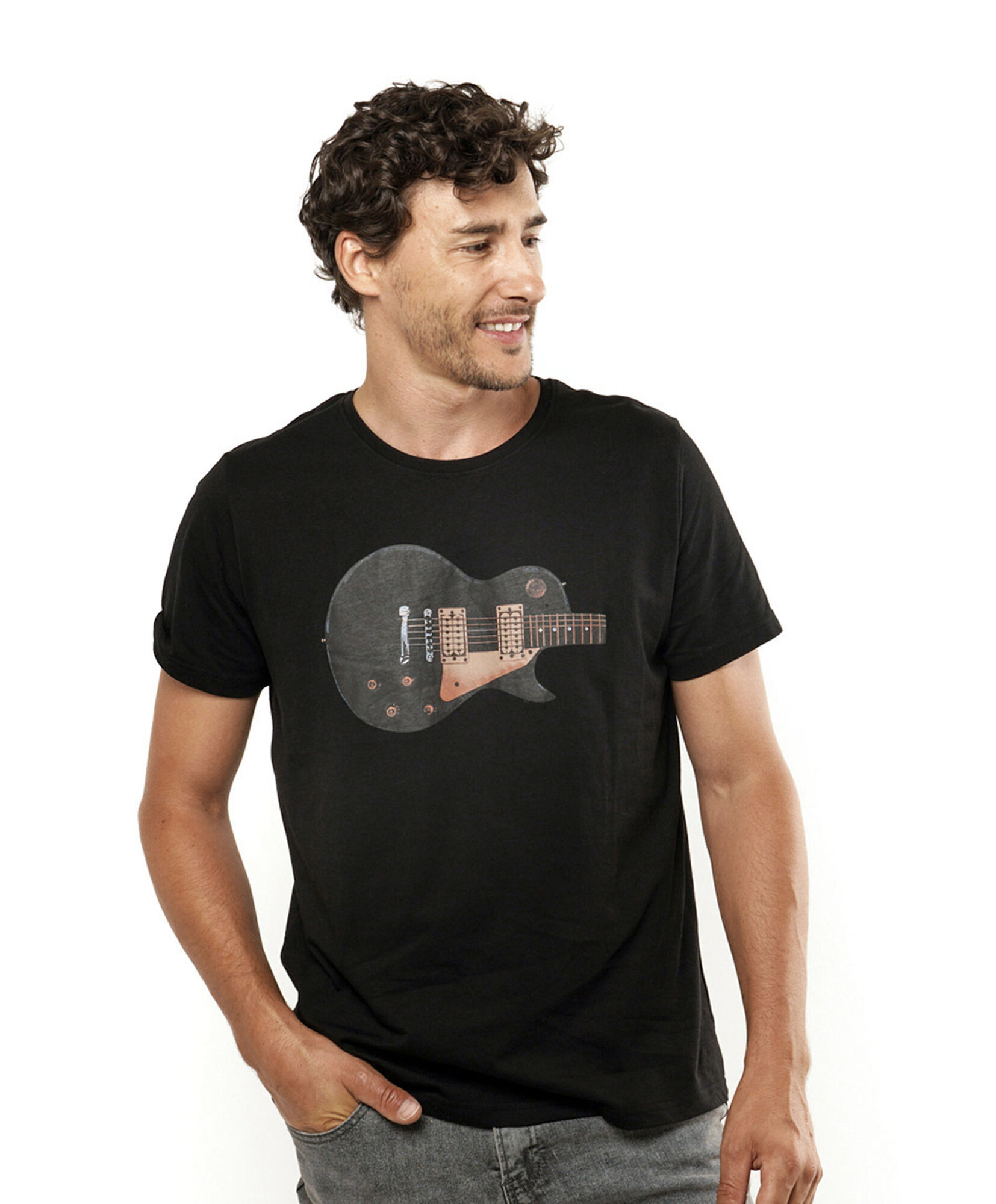 Polera hombre guitarra Polera hombre guitarra