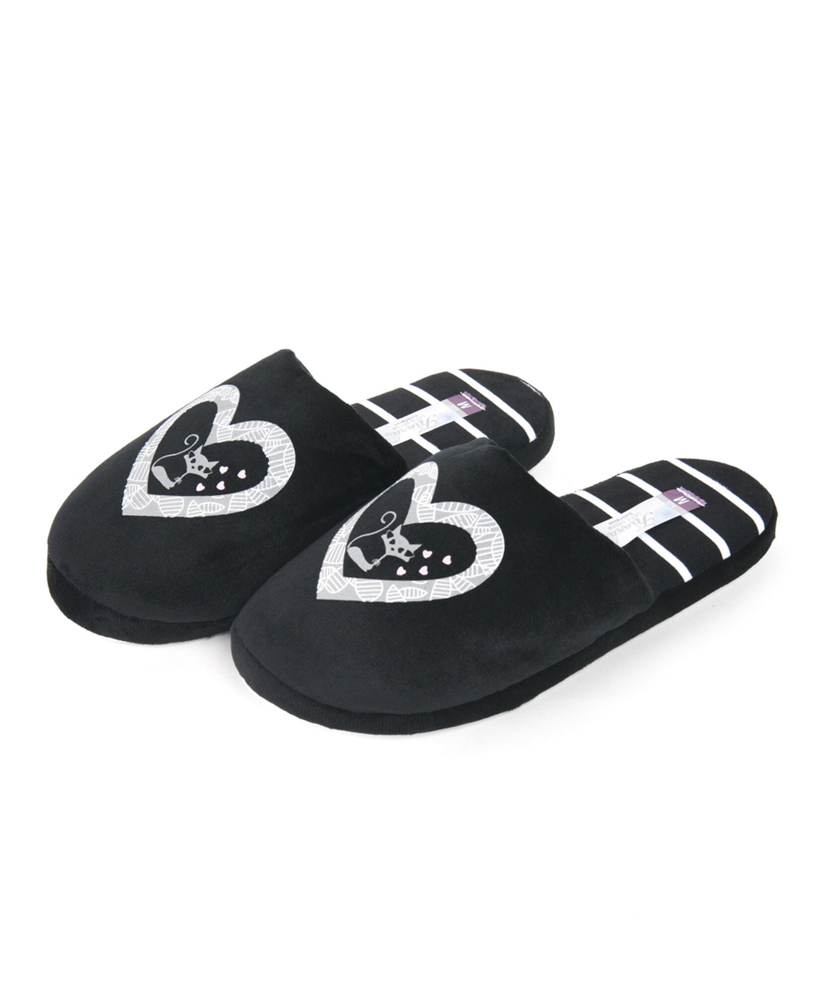 Pantufla mujer corazón gato Pantufla mujer corazón gato