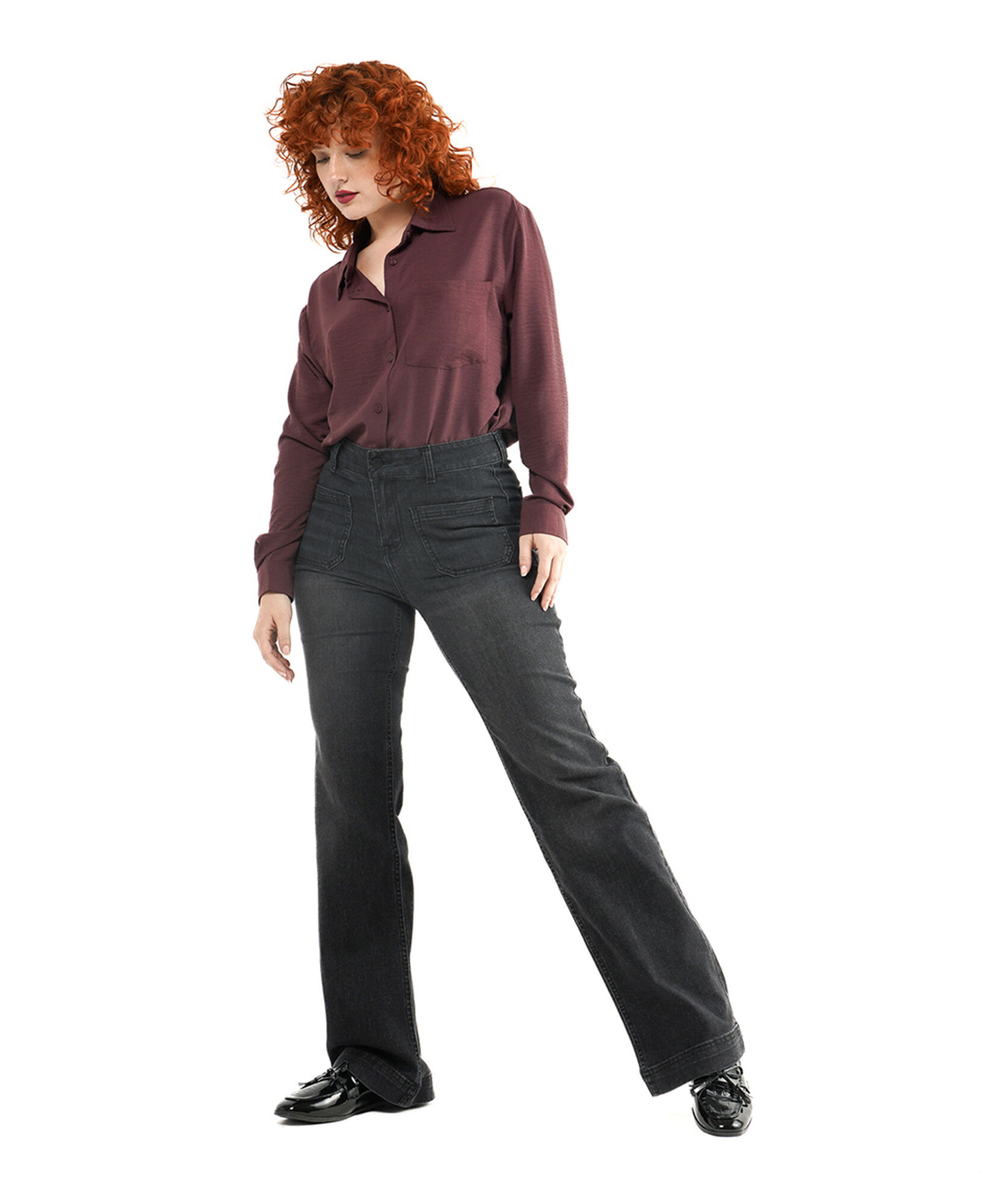 Jeans mujer black wide Jeans mujer black wide