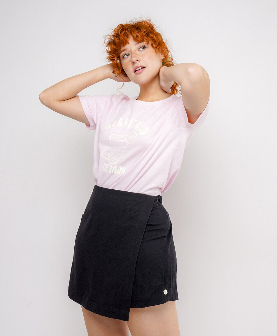 Short mujer sarong black