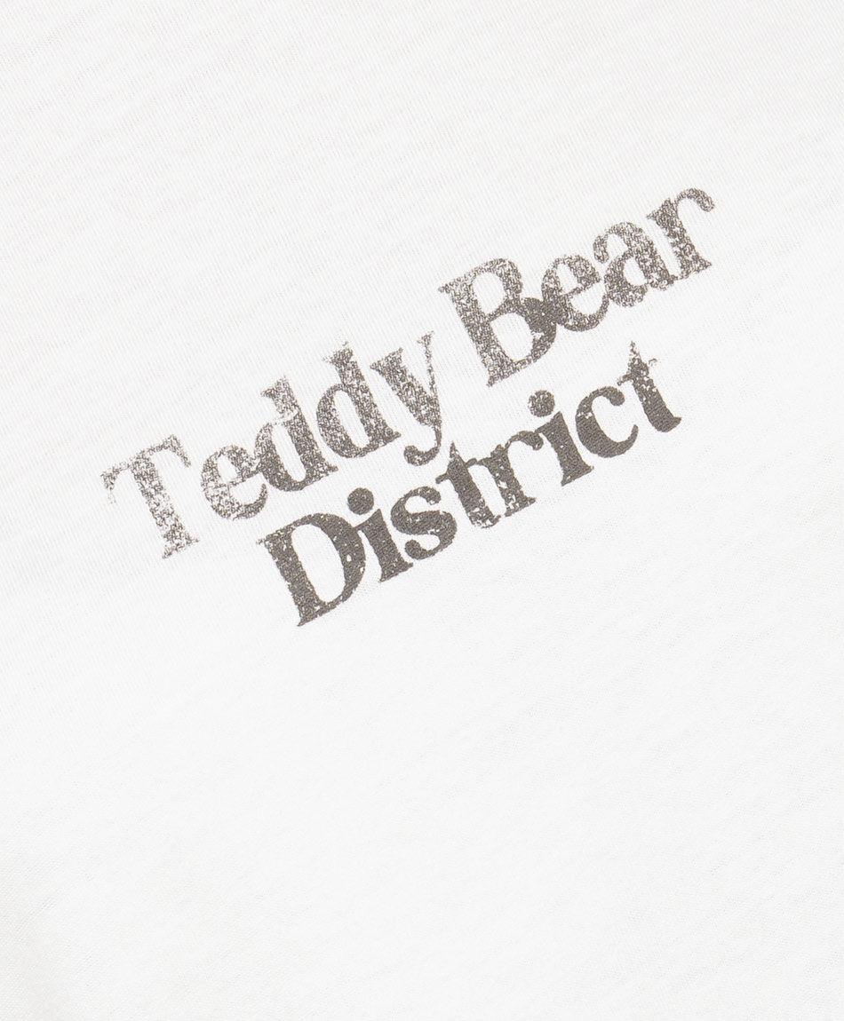 Polera mujer doble estampado teddy