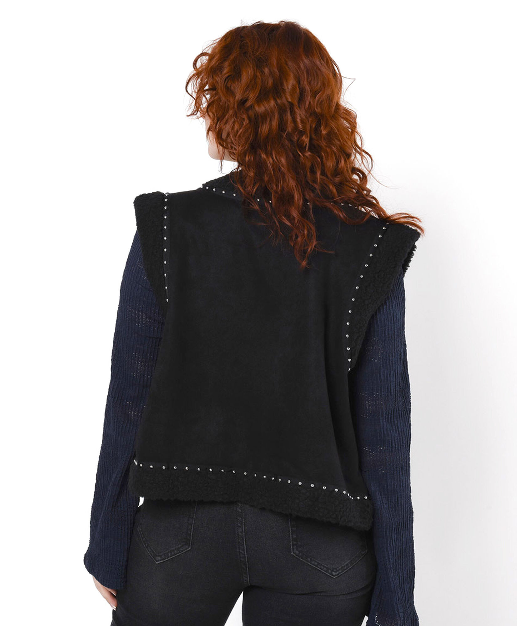 Chaqueta mujer tachas sin mangas Chaqueta mujer tachas sin mangas