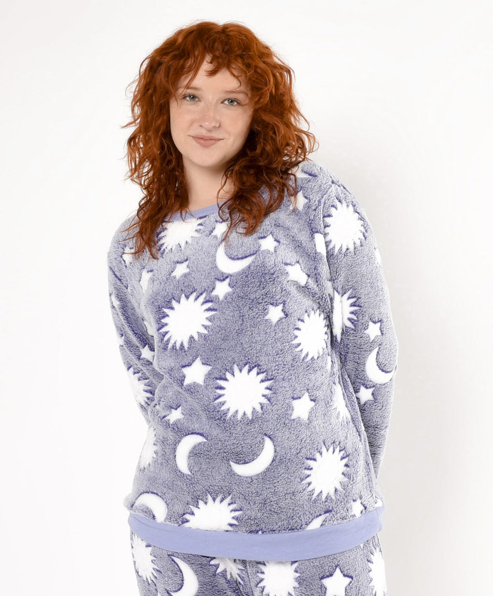 Pijama mujer polar print cielo Pijama mujer polar print cielo