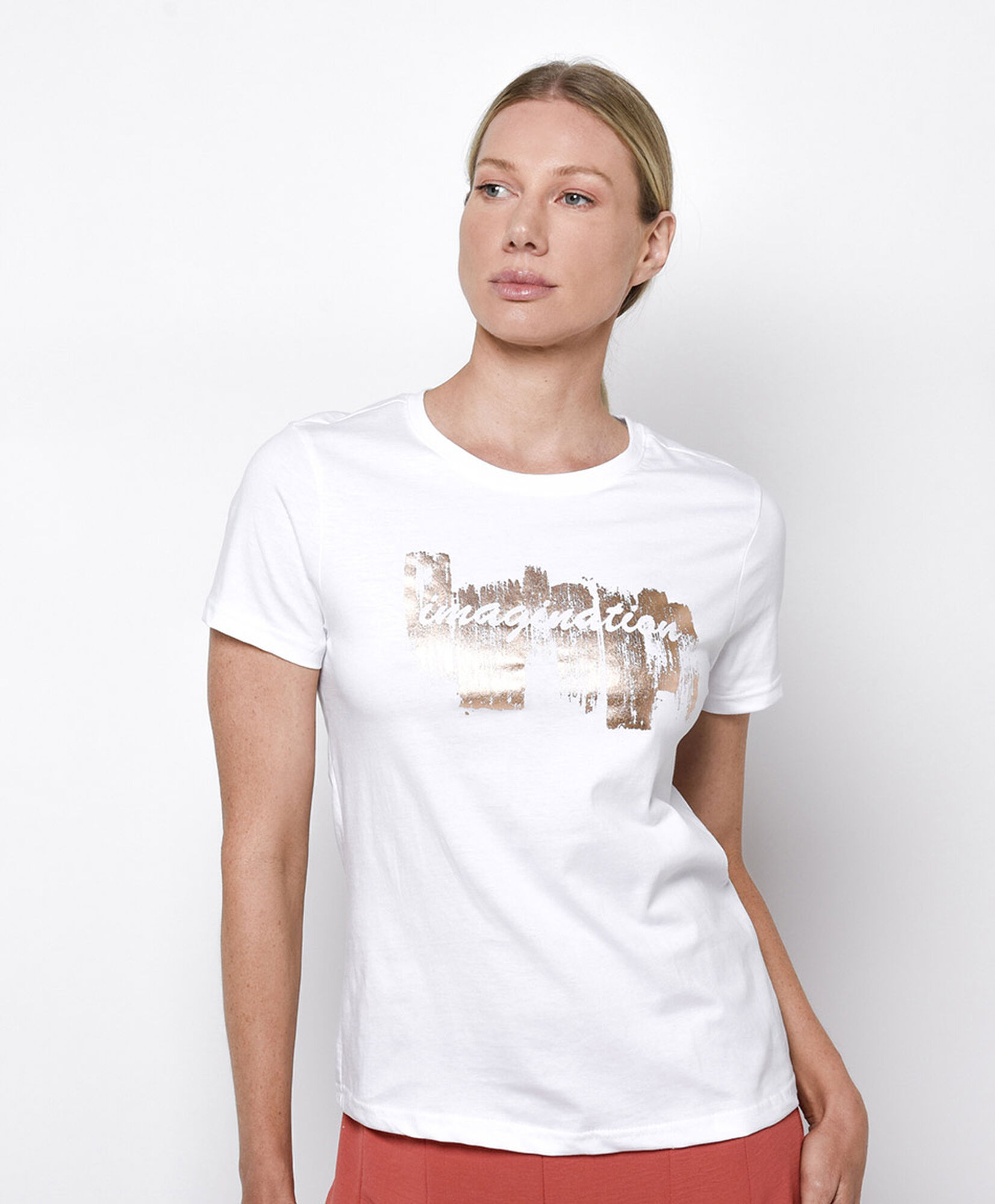 Polera mujer texto pinceleada Polera mujer texto pinceleada