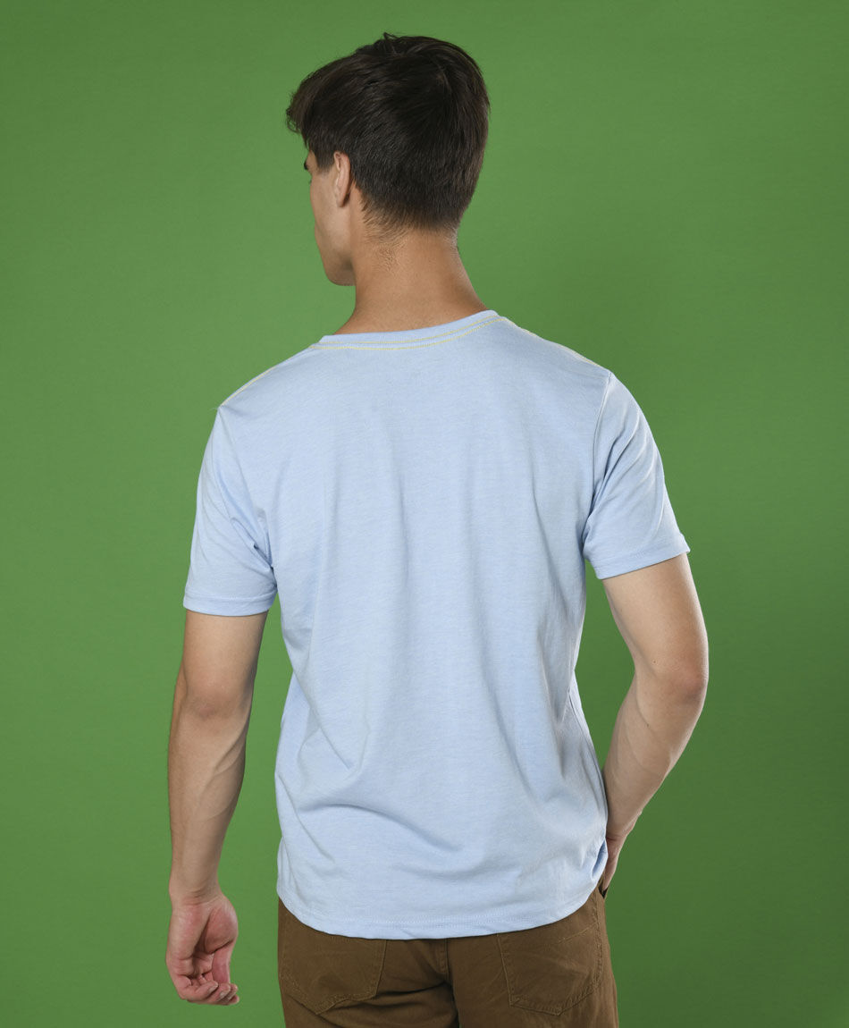 Polera manga corta cuello redondo