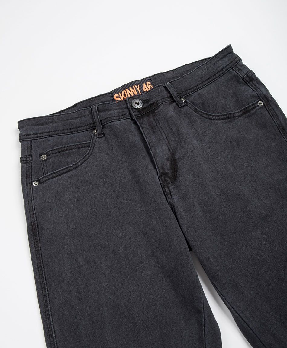 Jeans hombre skinny gris oscuro