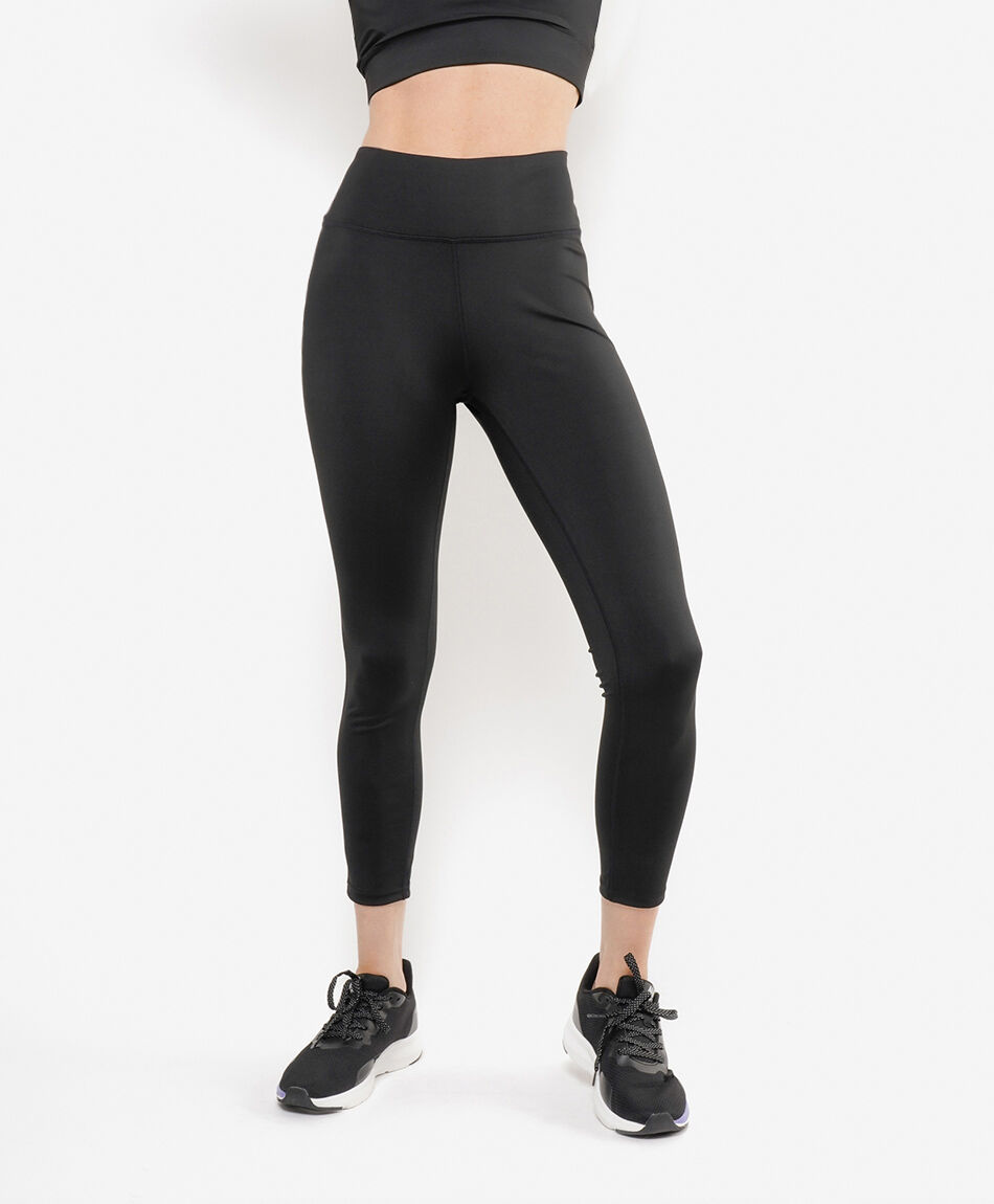 Calza mujer lisa tiro alto