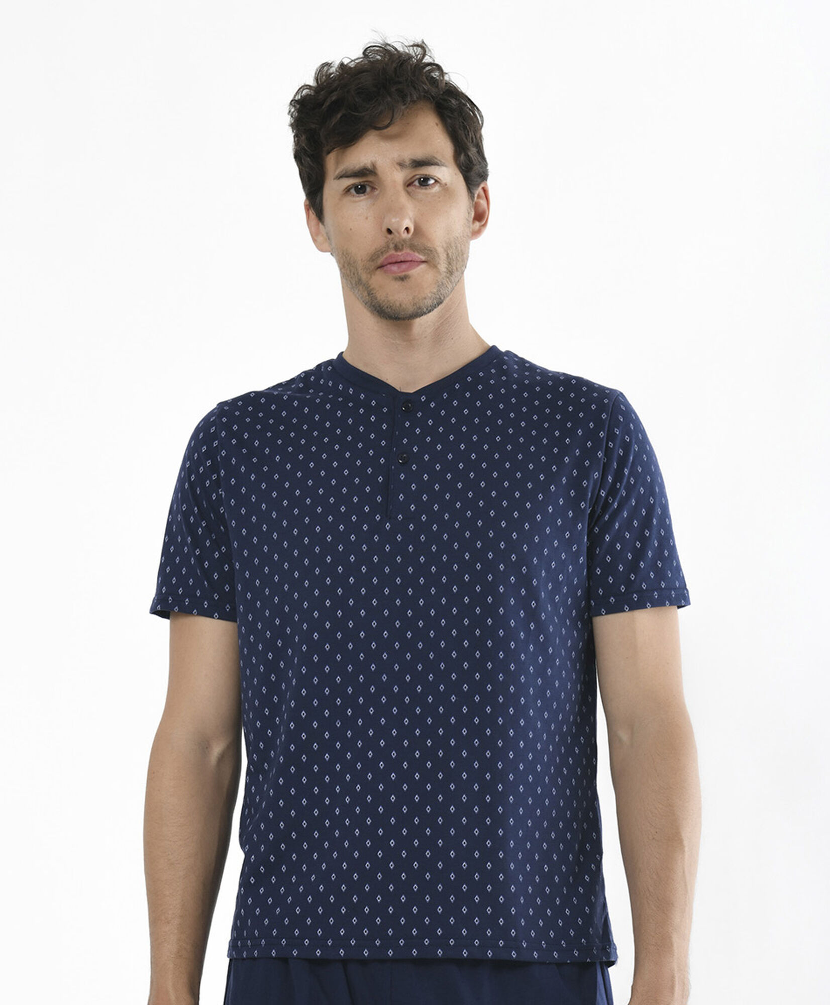Pijama hombre mini rombos 2 piezas Pijama hombre mini rombos 2 piezas