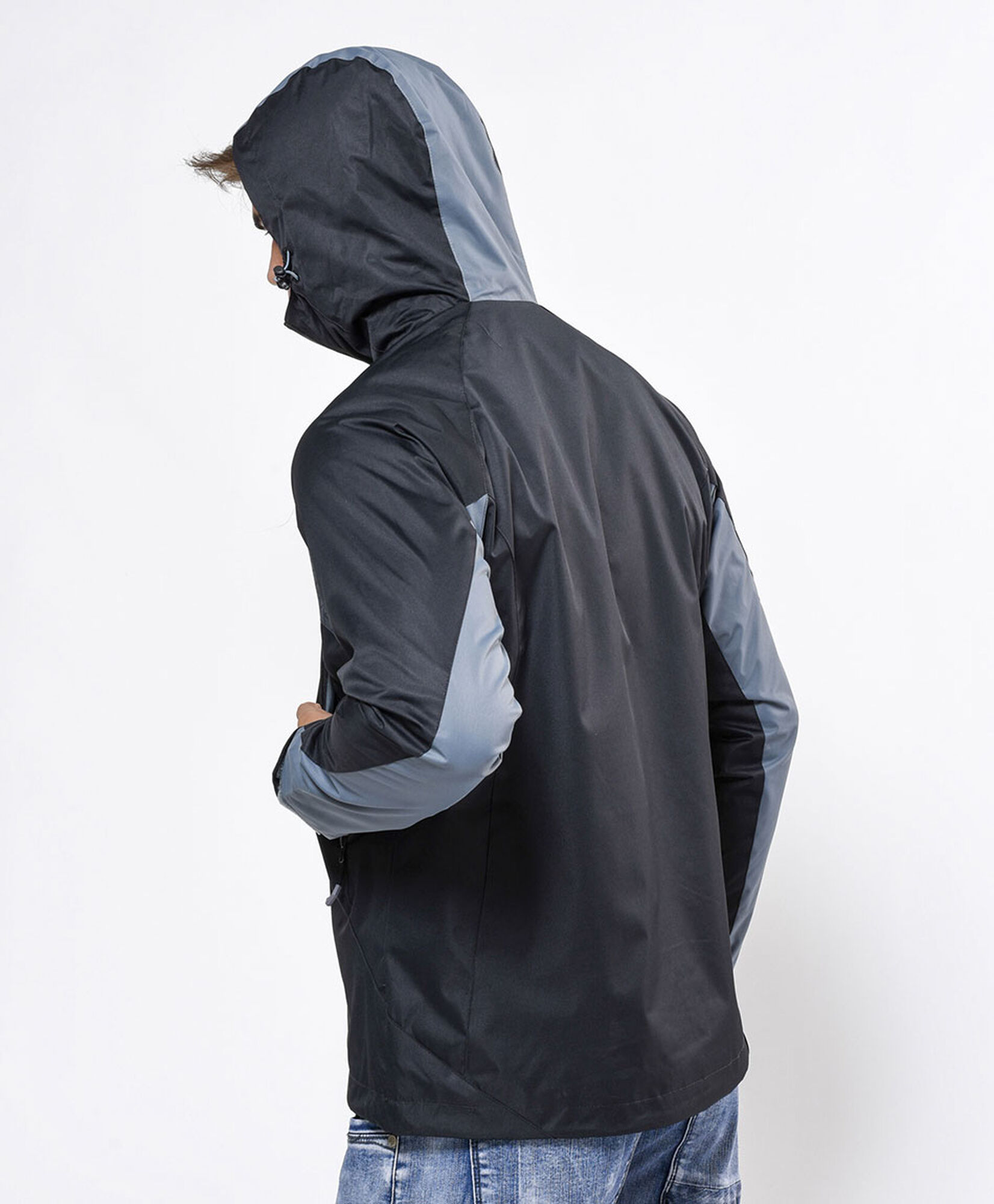 Chaqueta deportiva hombre bicolor formas Chaqueta deportiva hombre bicolor formas