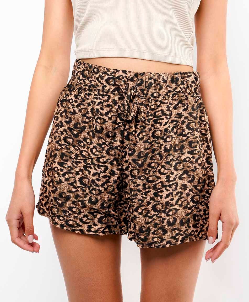 Short mujer animal print