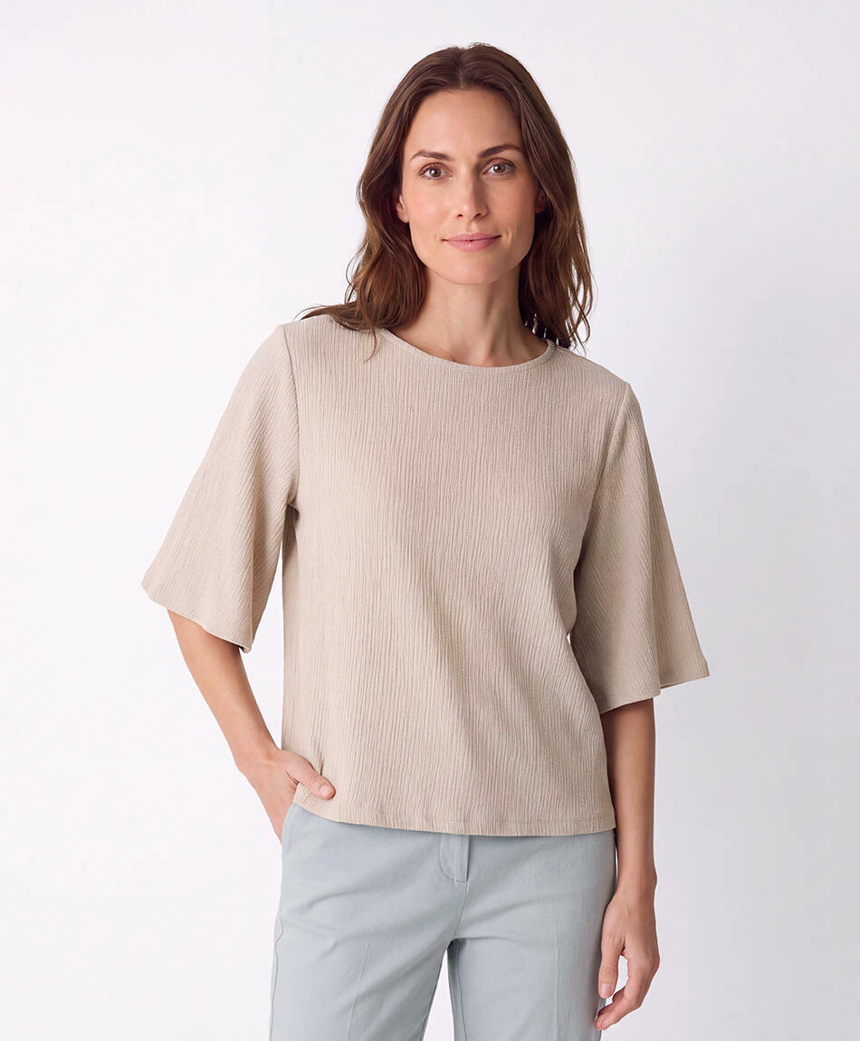 Polera mujer mangas anchas
