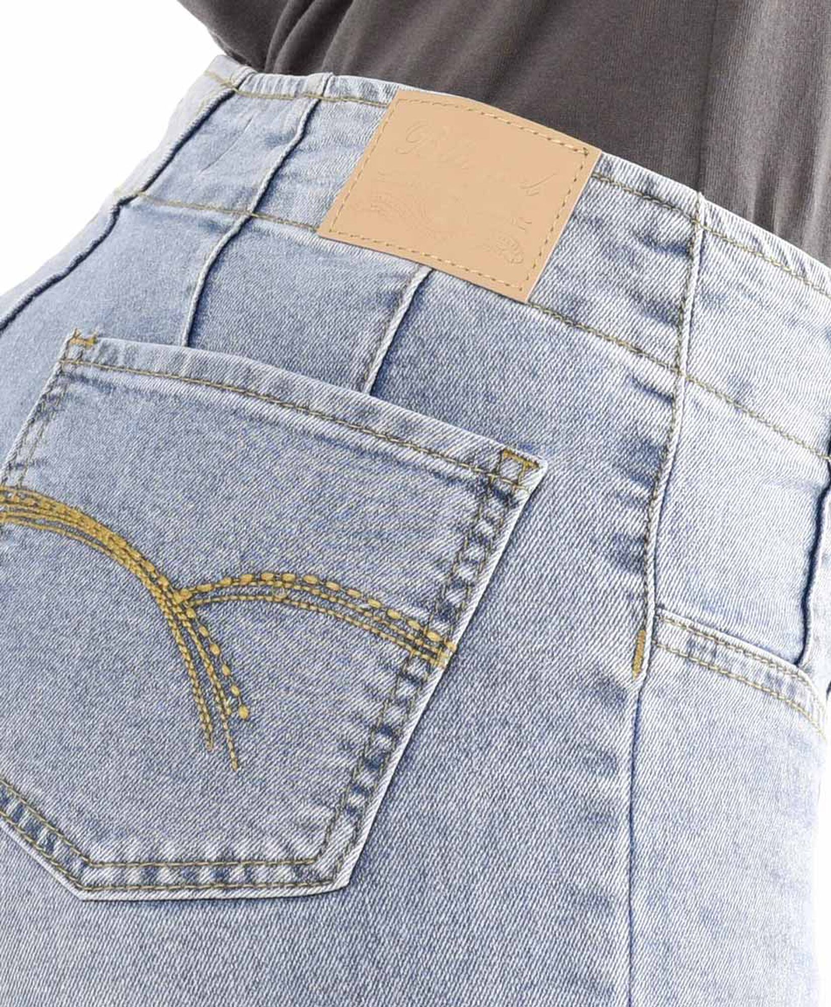 Jeans mujer pretina pinzas flare Jeans mujer pretina pinzas flare