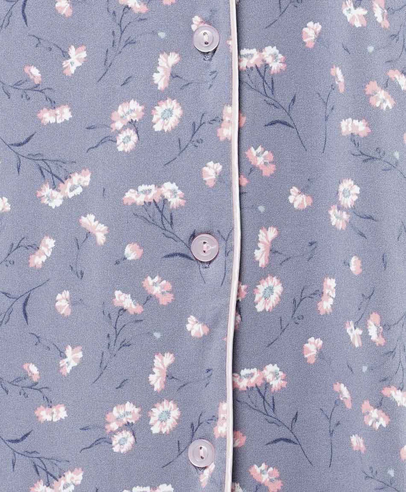 Pijama mujer camisero florcitas Pijama mujer camisero florcitas