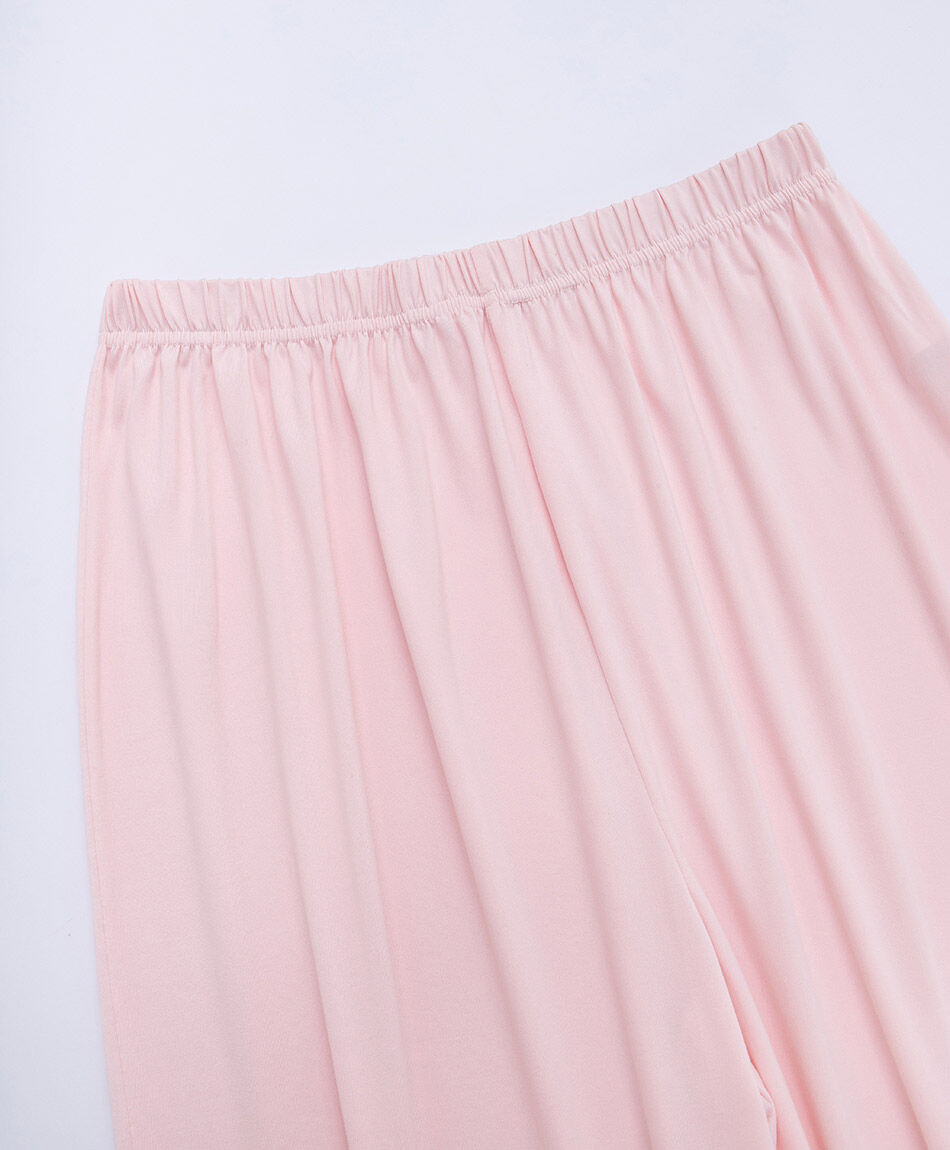 Pijama mujer camisero azul piping