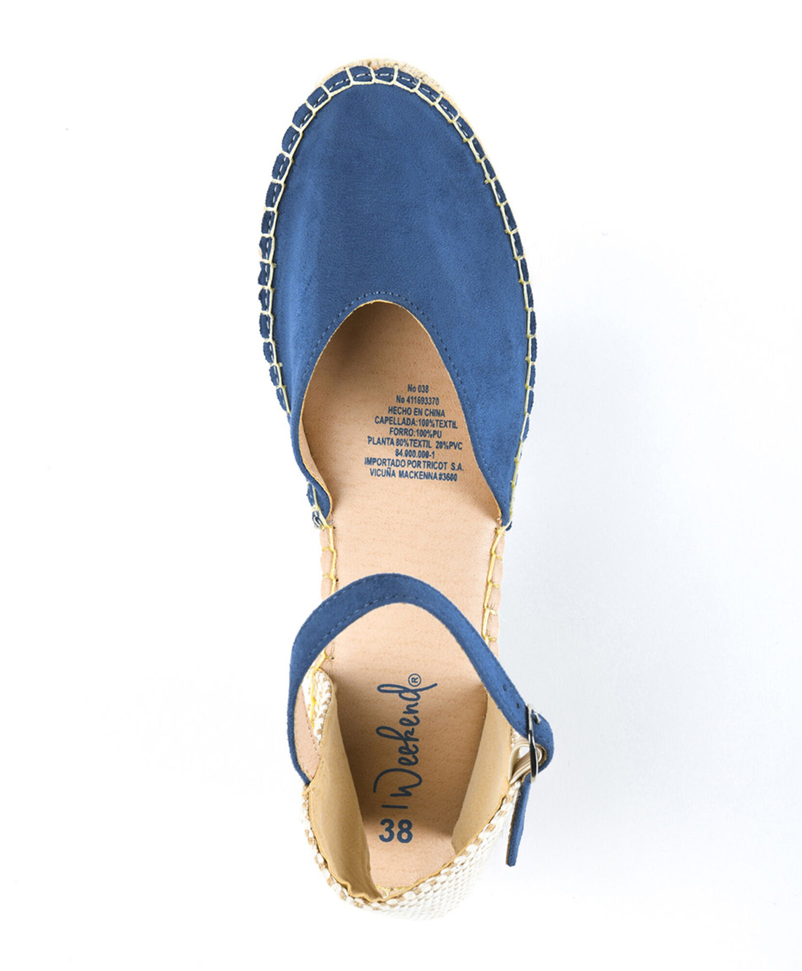 Sandalia mujer plataforma azul Sandalia mujer plataforma azul