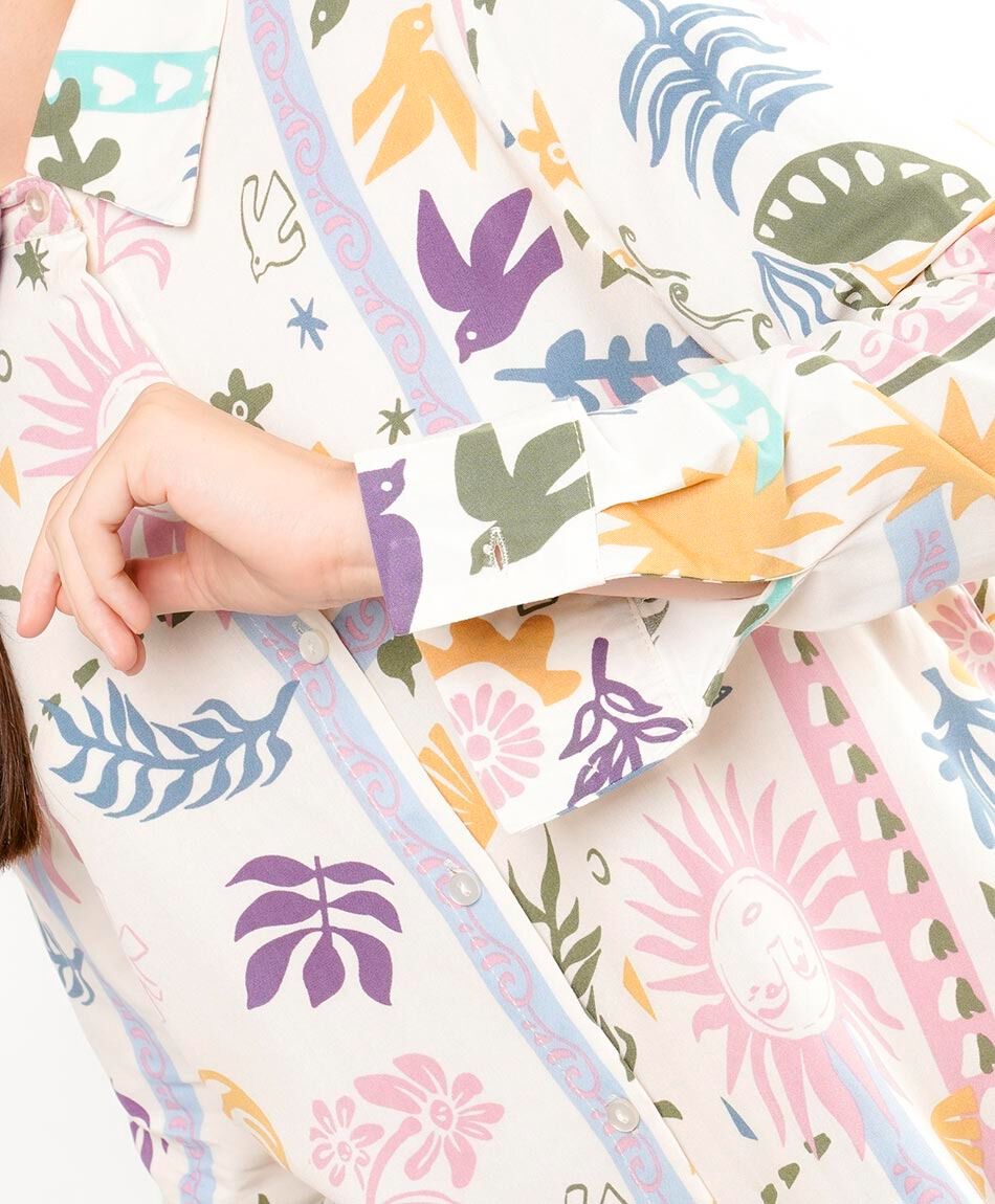Blusa mujer estampado art&iacute;stico