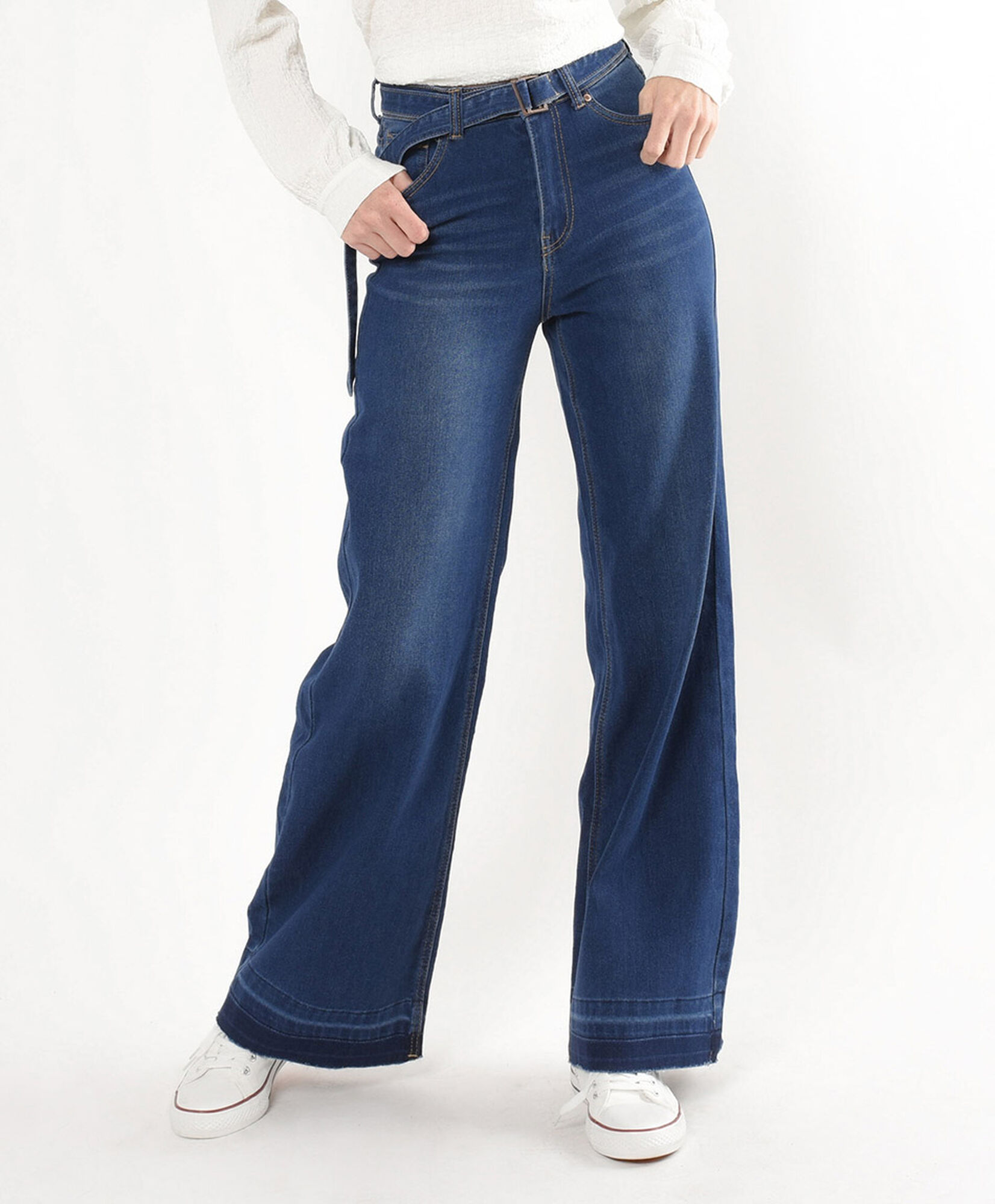 Jeans mujer cinturón wide Jeans mujer cinturón wide