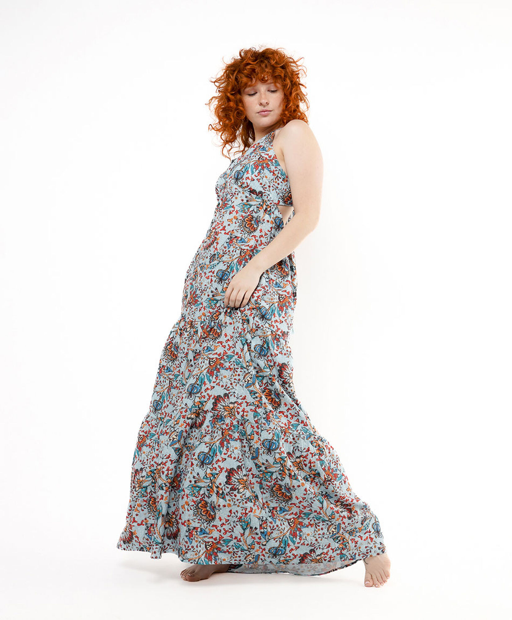 Vestido mujer estampado largo Vestido mujer estampado largo
