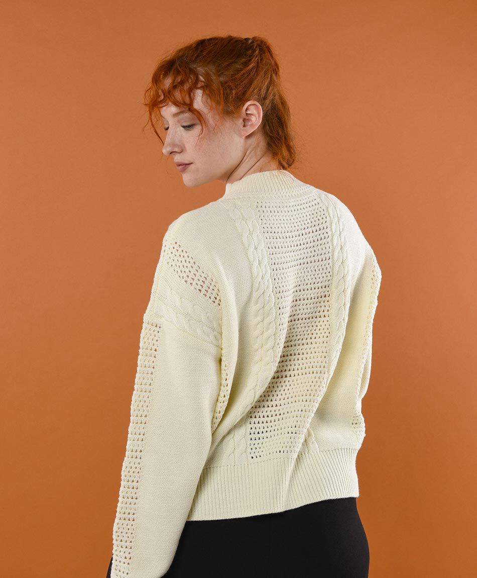 Sweater mujer trenzado