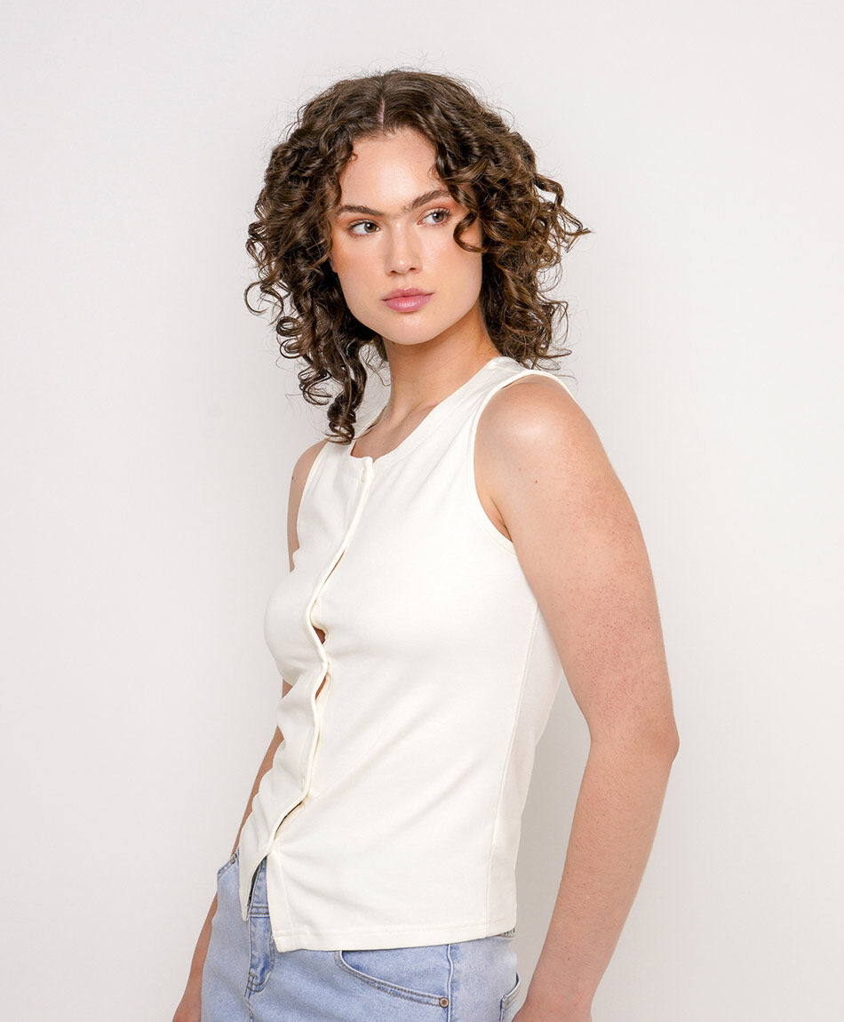 Blusa mujer vest botones