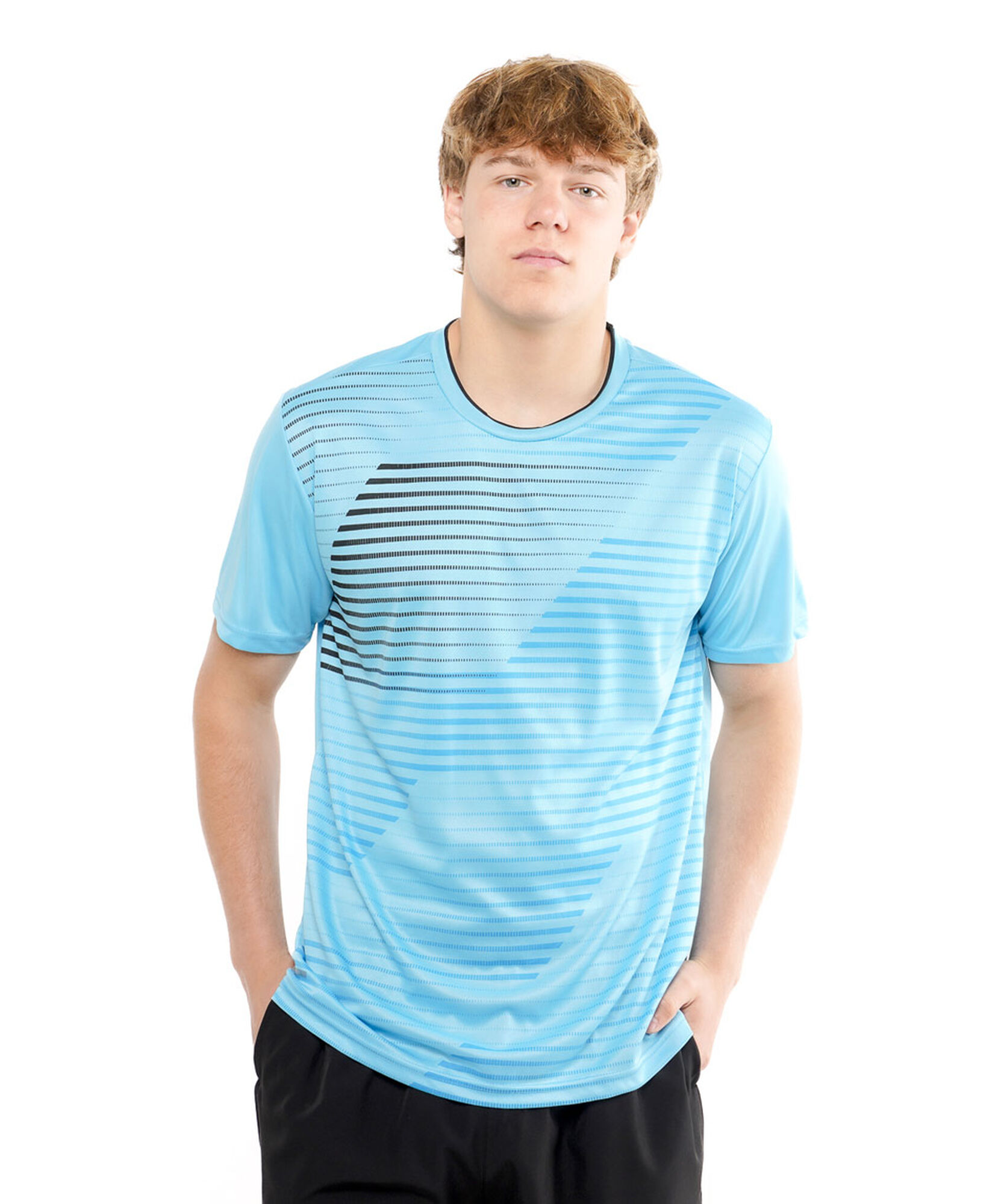 Polera deportiva hombre líneas Polera deportiva hombre líneas