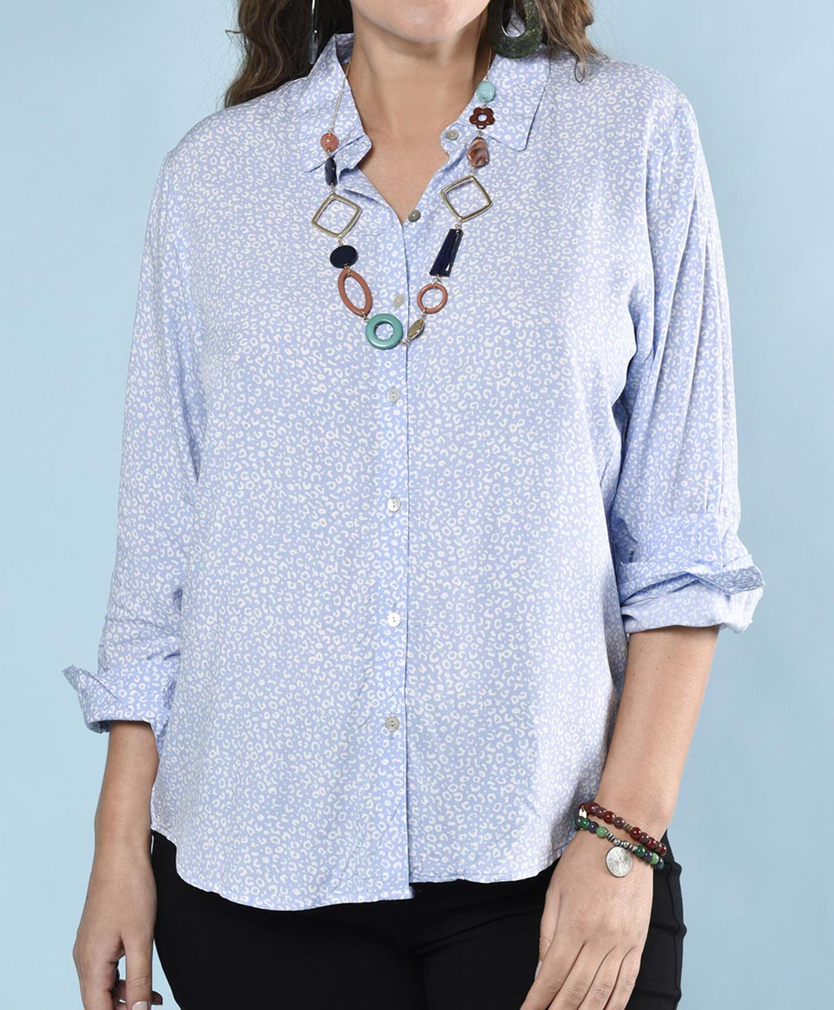 Blusa camisero manga larga Blusa camisero manga larga