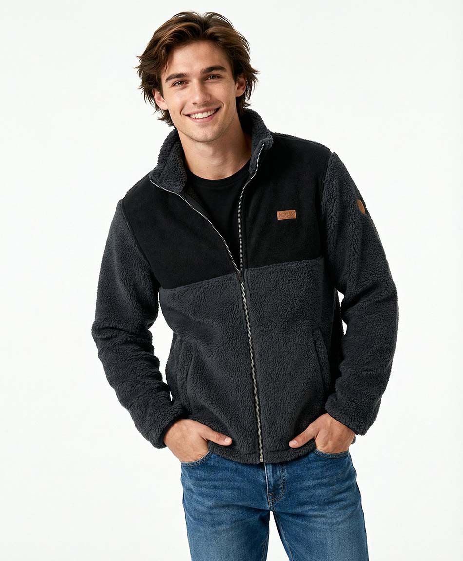 Chaqueta hombre mix sherpa