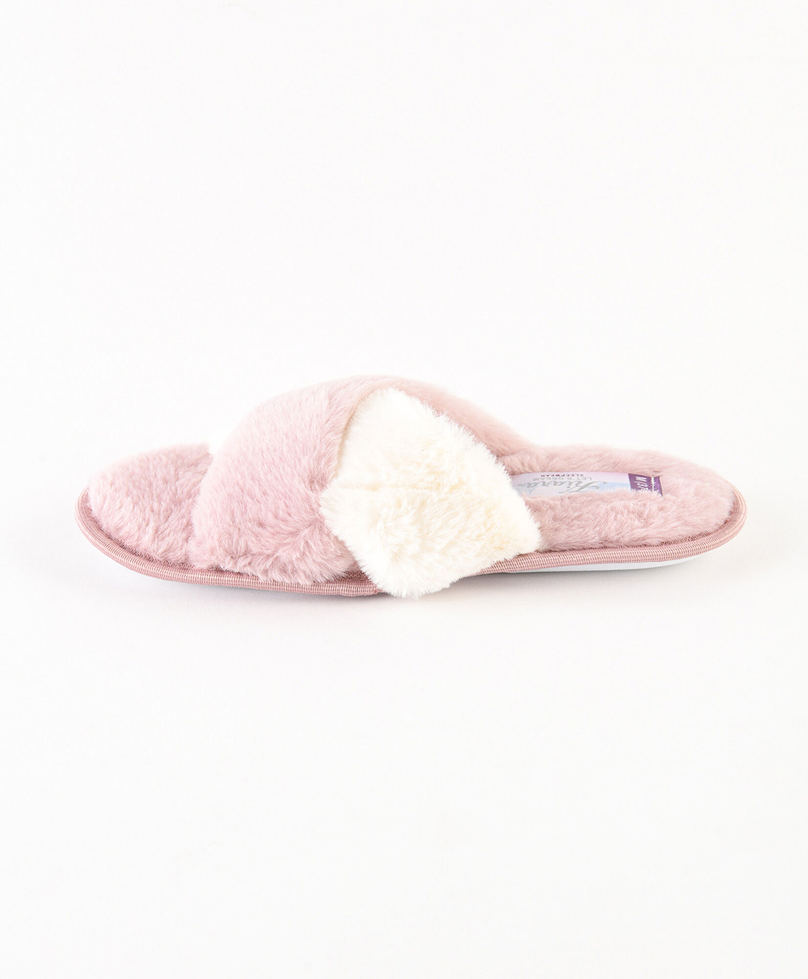Pantufla mujer cruzada rosada Pantufla mujer cruzada rosada