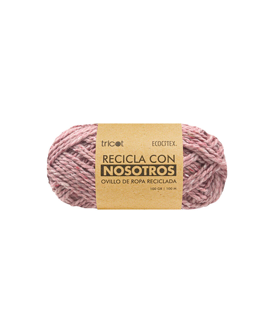 Ovillo color rosado pastel