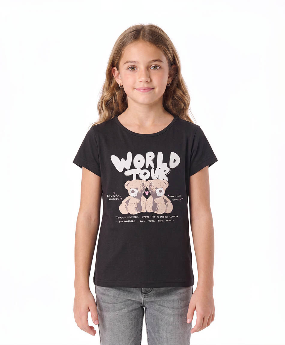 Polera ni&ntilde;a world tour