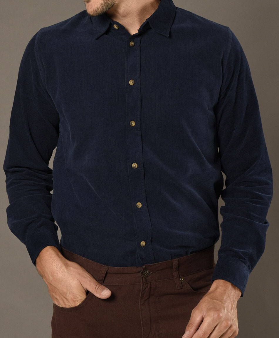 Camisa sin estampado manga larga