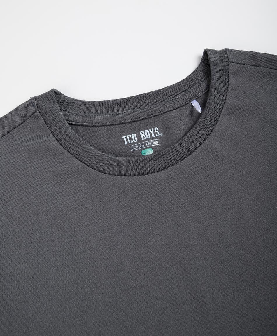 Polera ni&ntilde;o b&aacute;sica manga larga