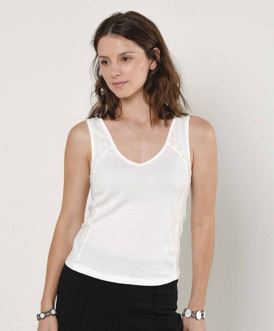 Polera mujer costuras