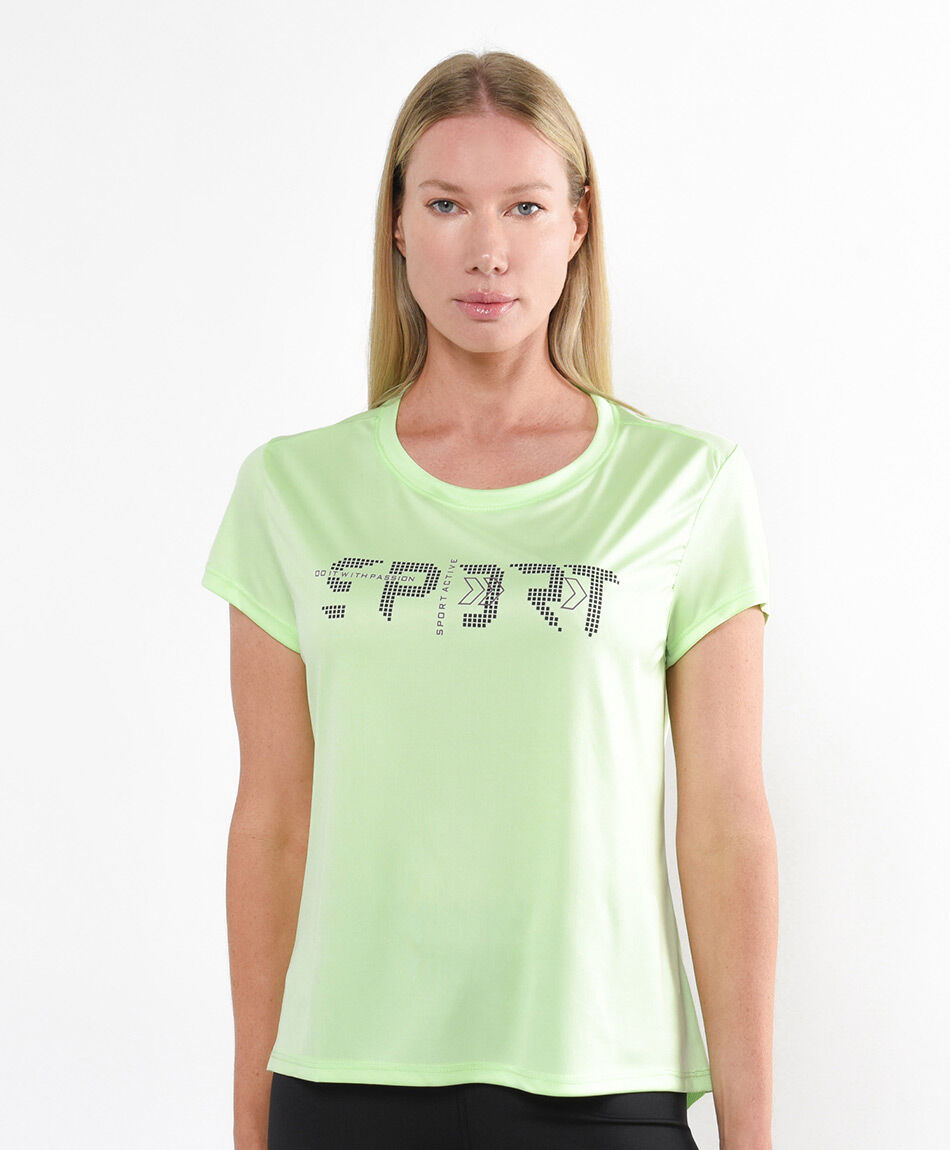 Polera deportiva mujer green