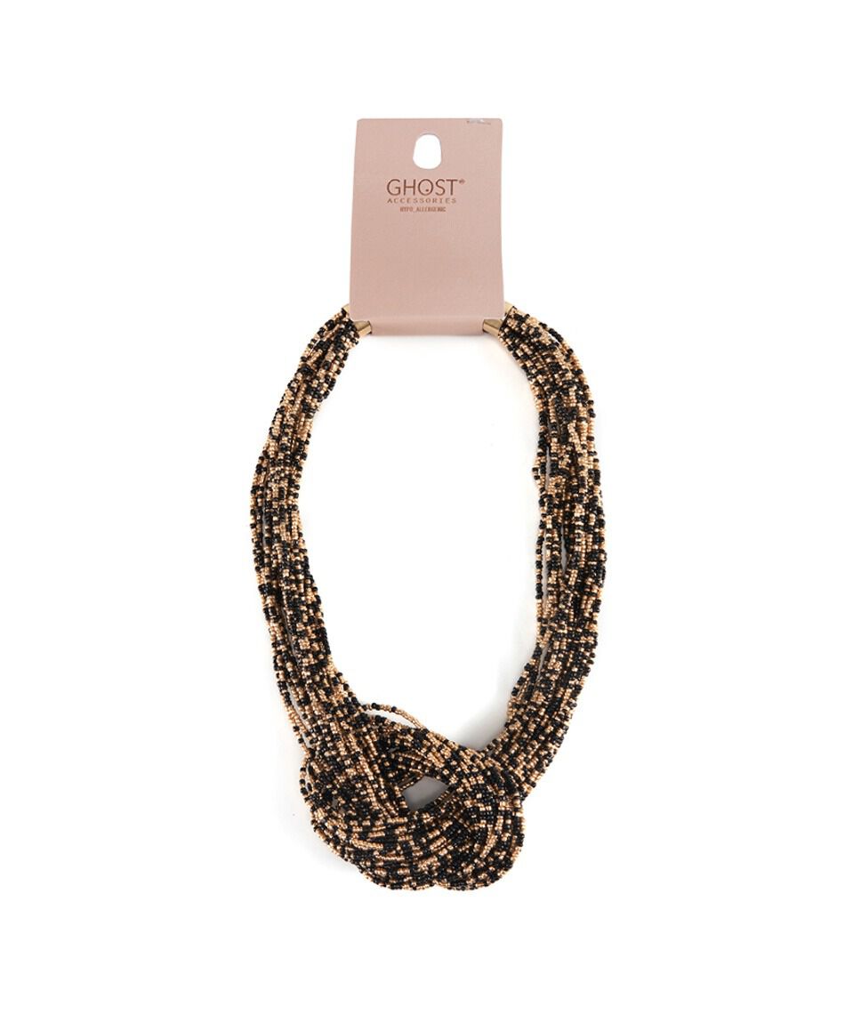 Collar mujer eslab&oacute;n mostacilla