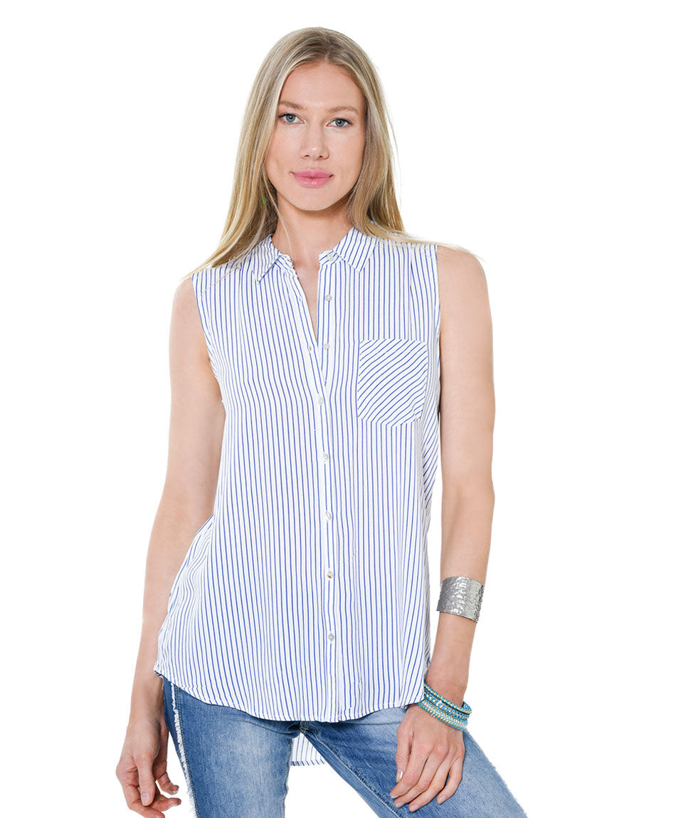Blusa camisera estampada