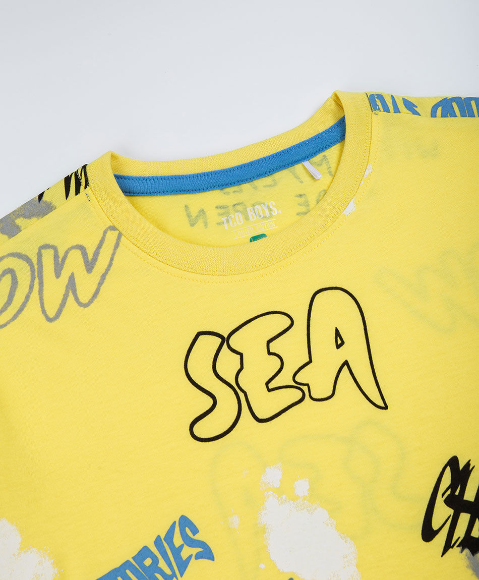 Polera ni&ntilde;o graffiti frases